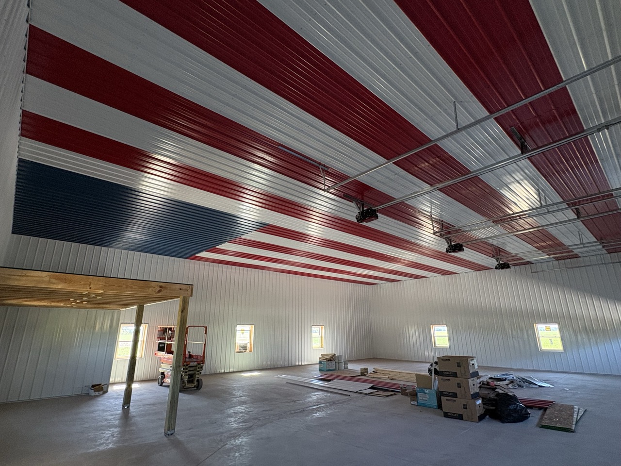 American Flag Ceiling